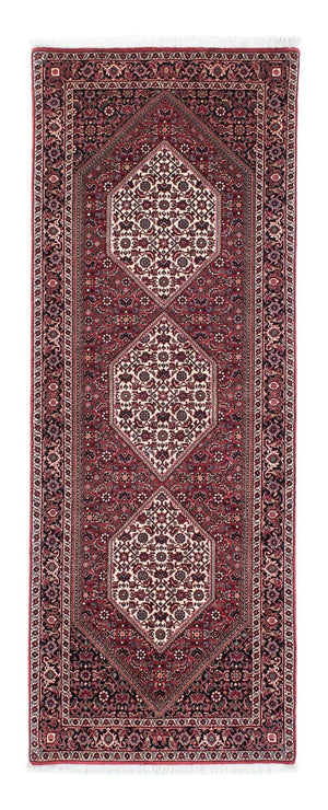 Biegacz Dywan perski - Bijar - 207 x 75 cm - czerwony