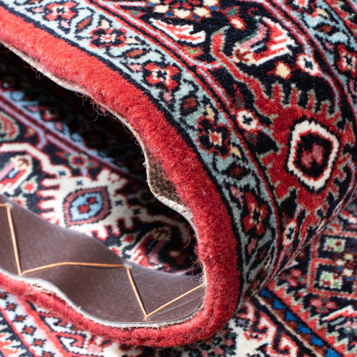 Biegacz Dywan perski - Bijar - 201 x 74 cm - czerwony