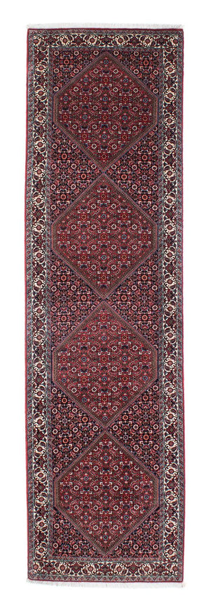 Biegacz Dywan perski - Bijar - 310 x 80 cm - czerwony