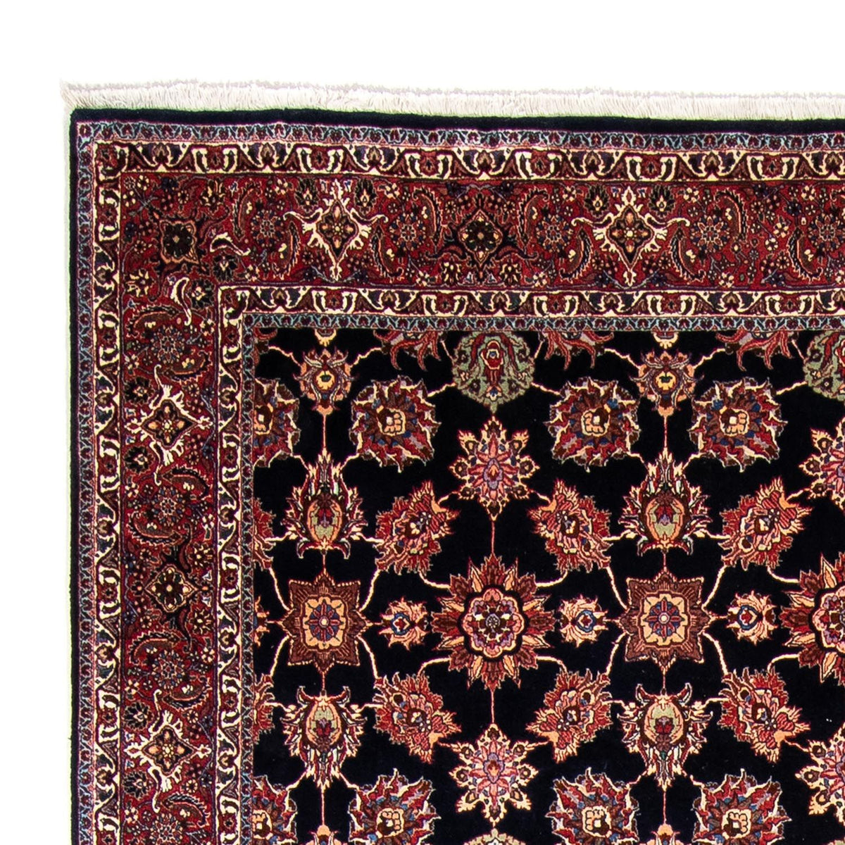 Dywan perski - Bijar - 350 x 255 cm - ciemnoniebieski