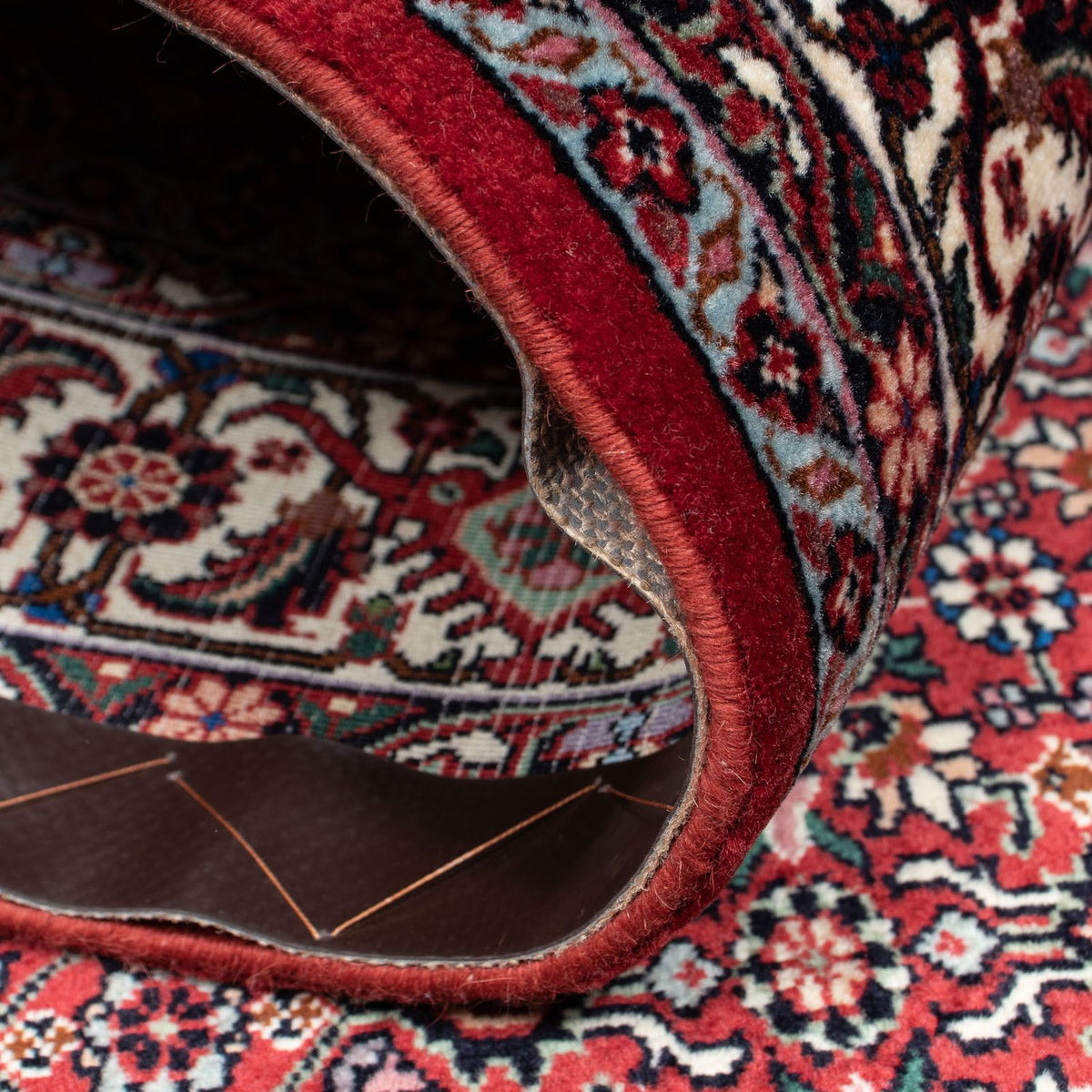 Dywan perski - Bijar - 208 x 134 cm - ciemna czerwień