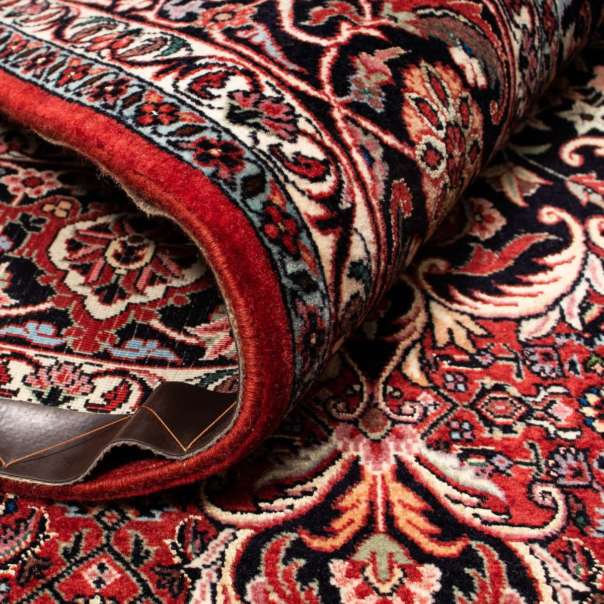 Dywan perski - Bijar - 257 x 203 cm - ciemna czerwień