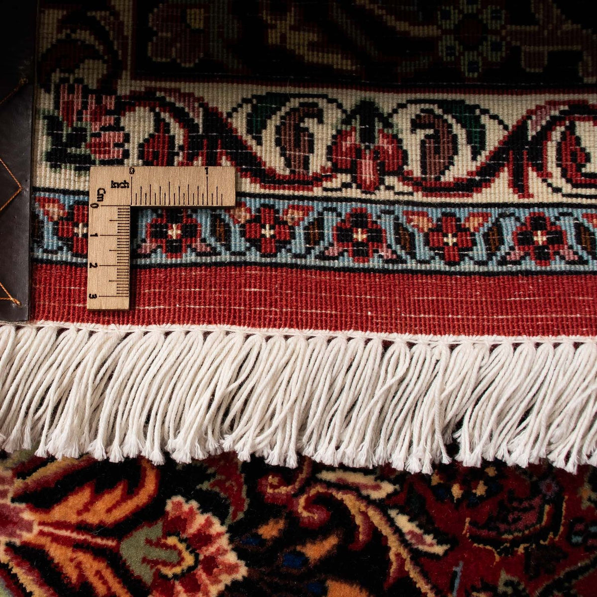 Dywan perski - Bijar - 257 x 203 cm - ciemna czerwień