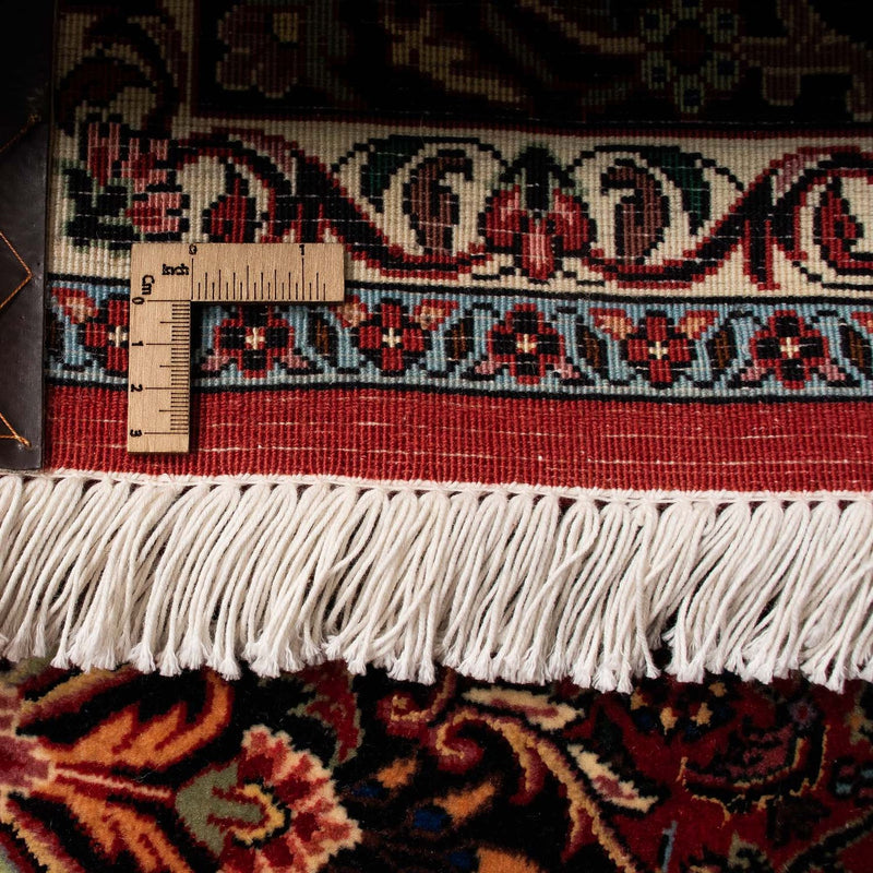 Dywan perski - Bijar - 257 x 203 cm - ciemna czerwień