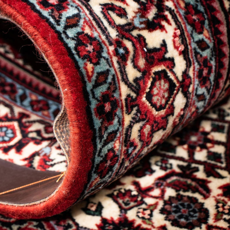 Biegacz Dywan perski - Bijar - 210 x 73 cm - ciemna czerwień