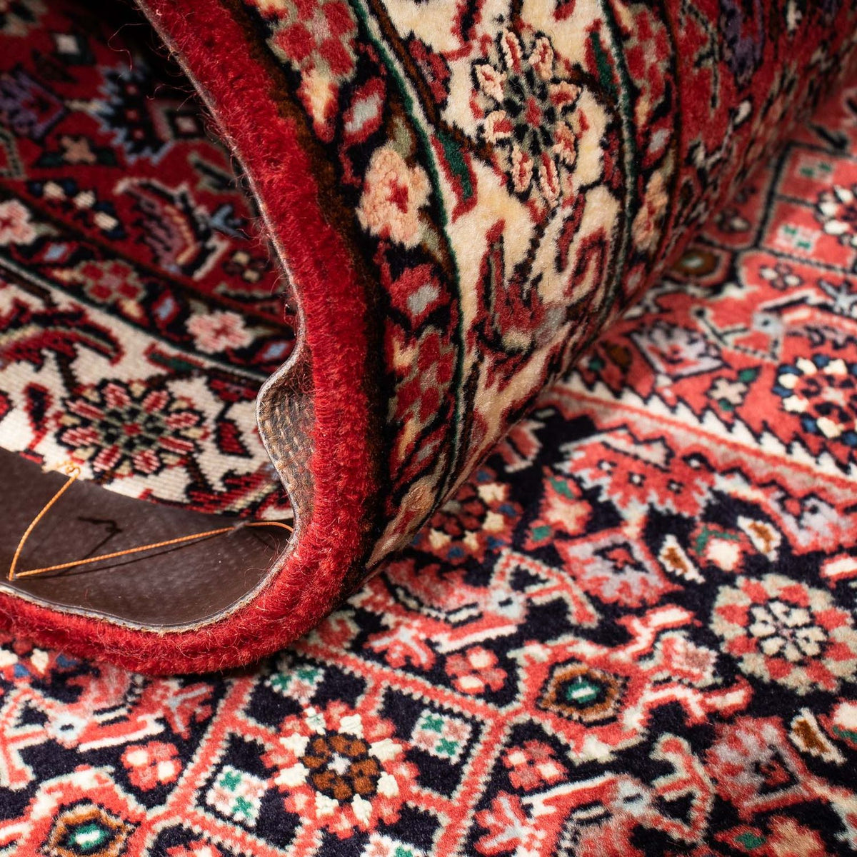 Biegacz Dywan perski - Bijar - 200 x 74 cm - ciemna czerwień