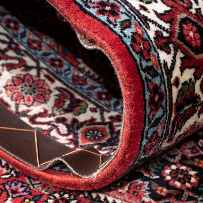 Biegacz Dywan perski - Bijar - 291 x 84 cm - ciemna czerwień