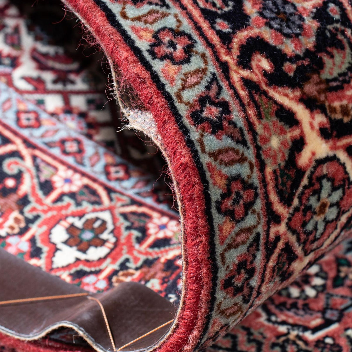 Biegacz Dywan perski - Bijar - 317 x 88 cm - jasna czerwień