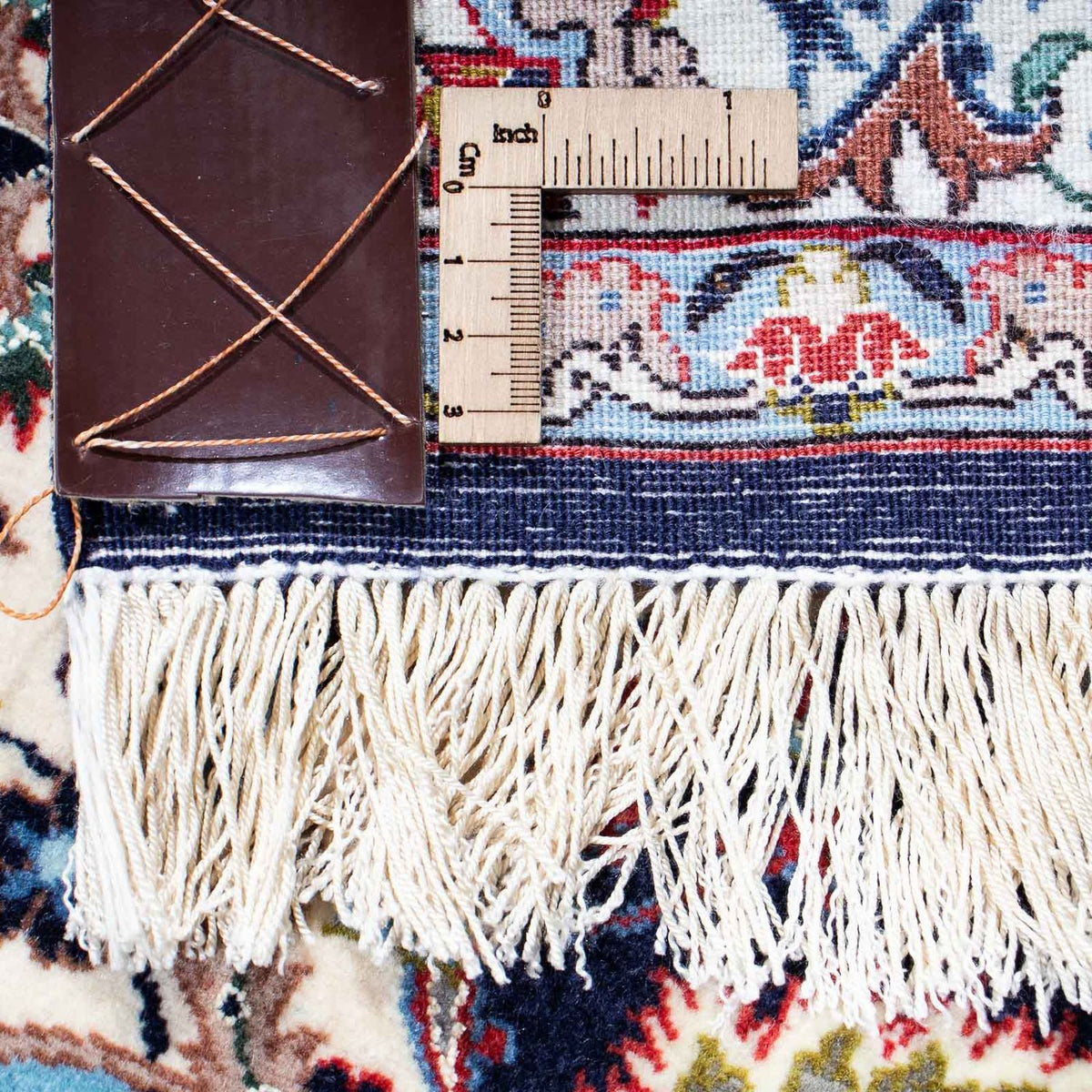 Dywan perski - Isfahan - Premium - 226 x 149 cm - ciemnoniebieski