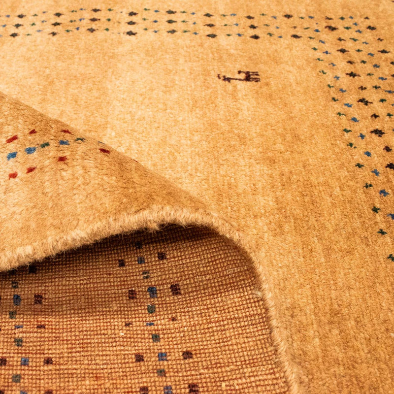 Dywan Gabbeh - perski - 149 x 110 cm - brązowy