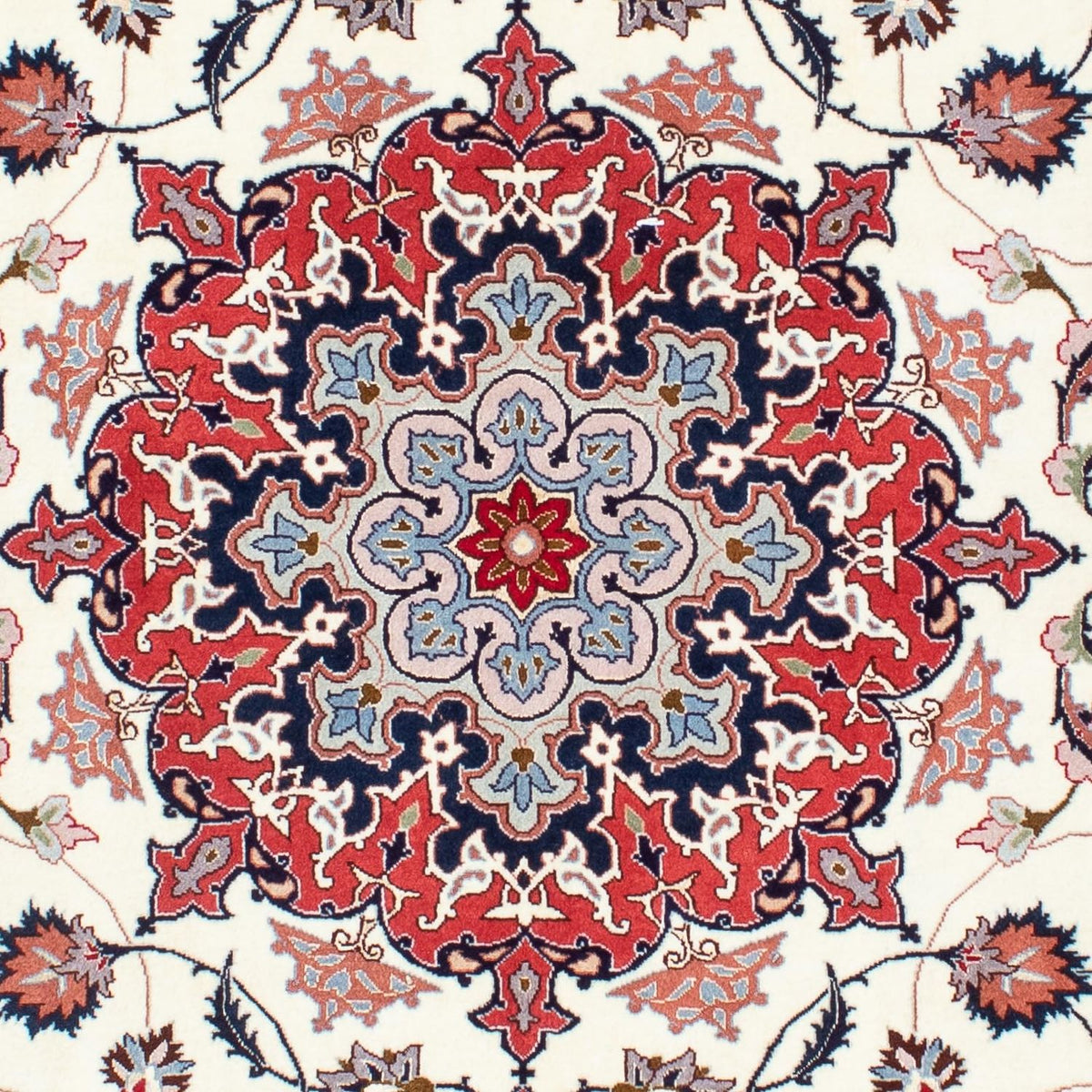 Dywan perski - Tabriz - Królewski - 203 x 156 cm - beżowy