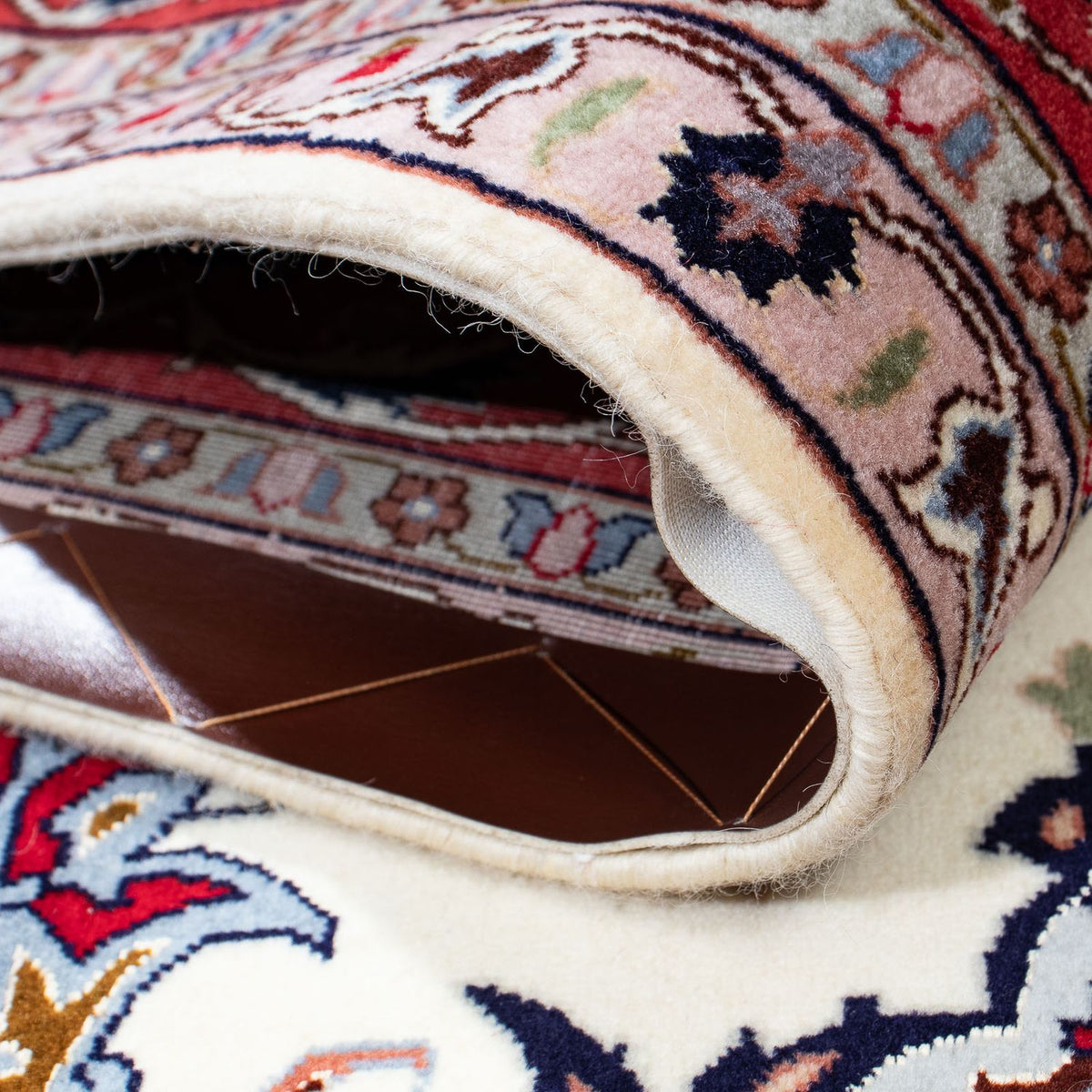 Dywan perski - Tabriz - Królewski - 203 x 156 cm - beżowy