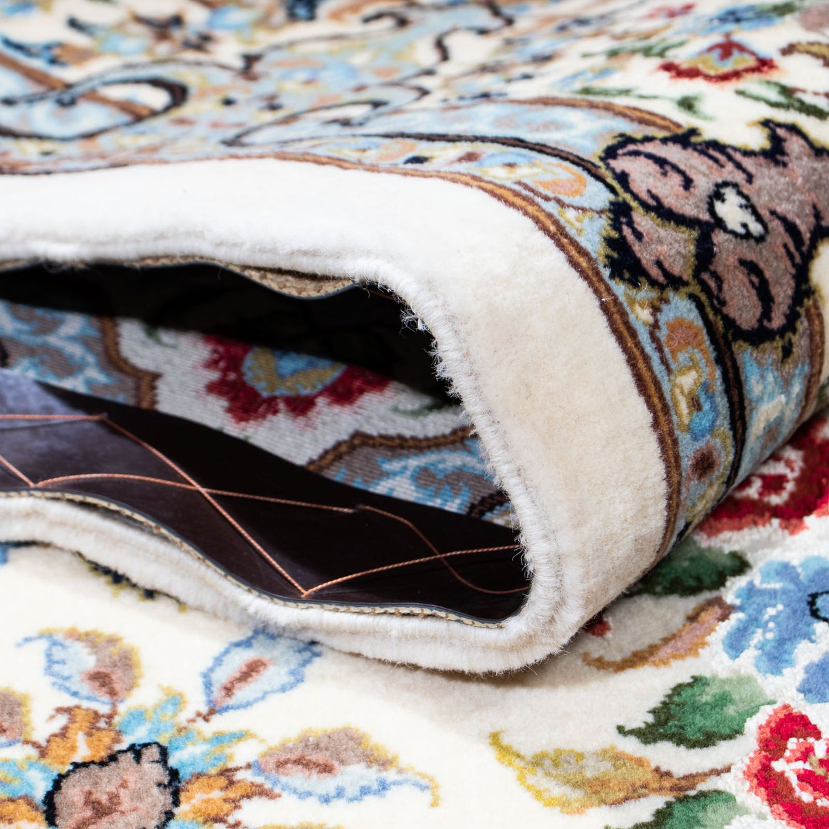 Dywan perski - Ghom - 207 x 137 cm - beżowy