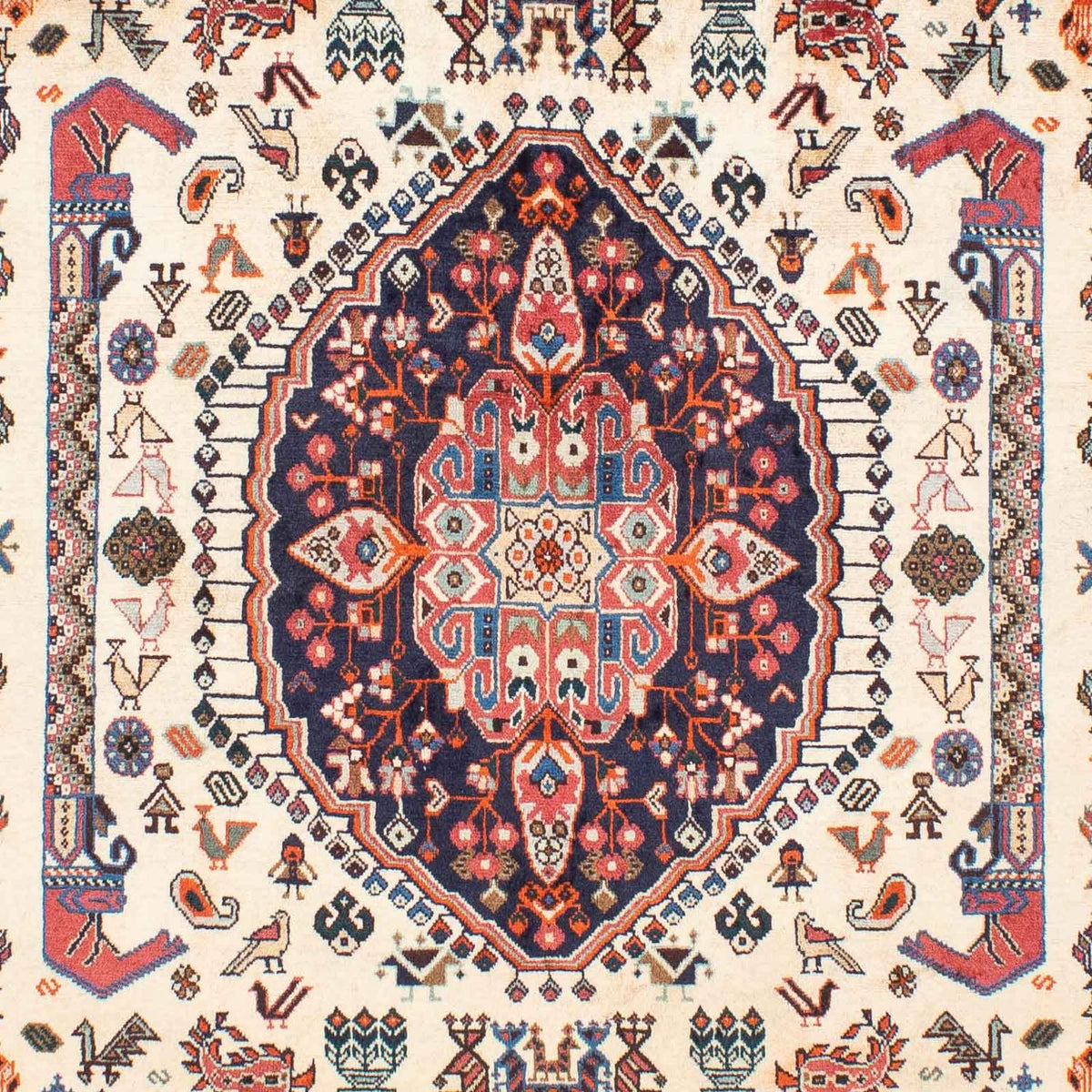 Dywan Gabbeh - Kashkuli perski - 263 x 158 cm - beżowy