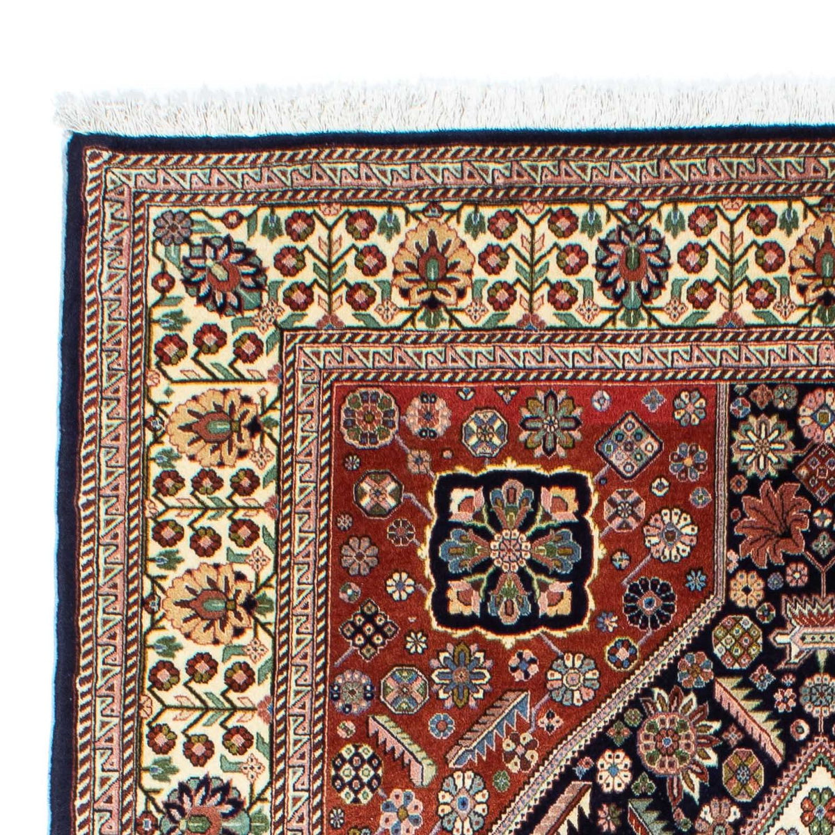 Dywan Gabbeh - Kashkuli perski - 227 x 145 cm - ciemnoniebieski