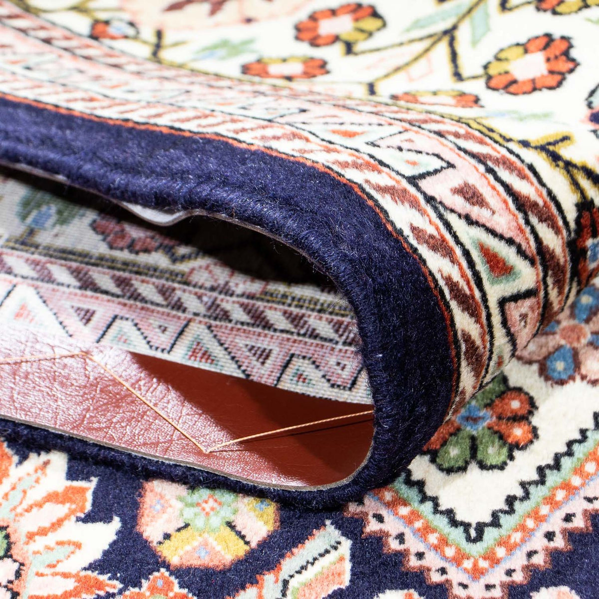 Dywan Gabbeh - Kashkuli perski - 227 x 145 cm - ciemnoniebieski