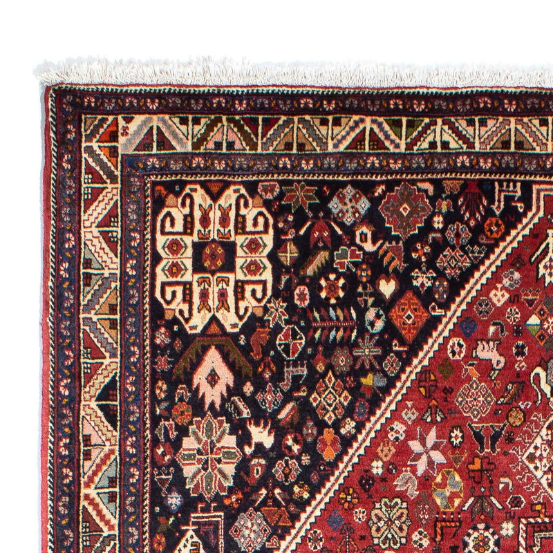 Dywan Gabbeh - Kashkuli perski - 247 x 157 cm - ciemna czerwień