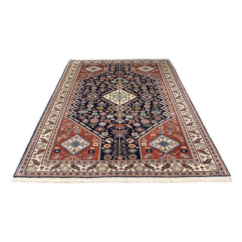 Dywan Gabbeh - Kashkuli perski - 250 x 152 cm - ciemnoniebieski