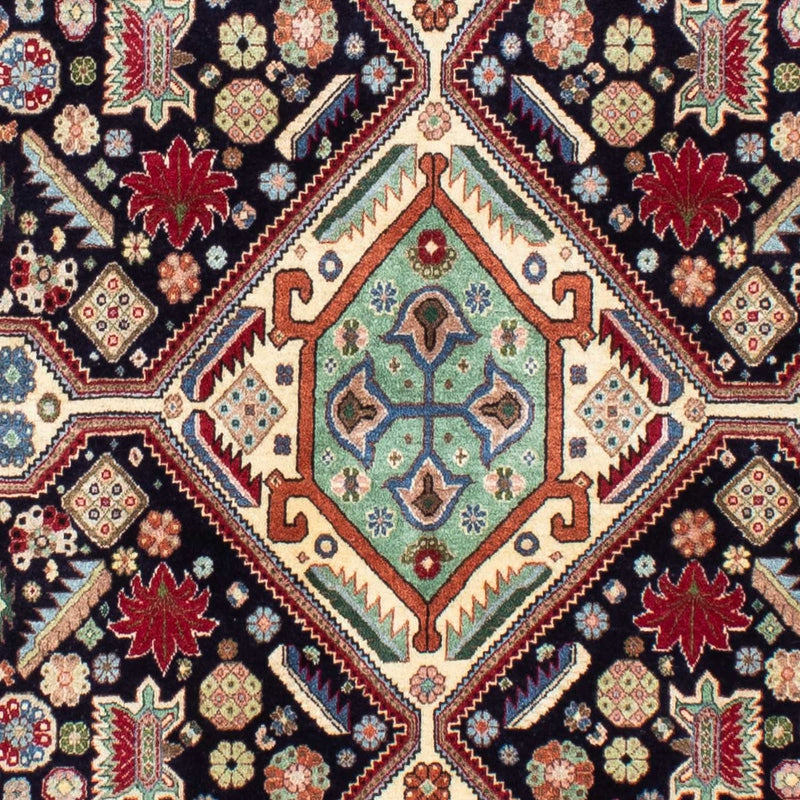 Dywan Gabbeh - Kashkuli perski - 213 x 141 cm - ciemnoniebieski