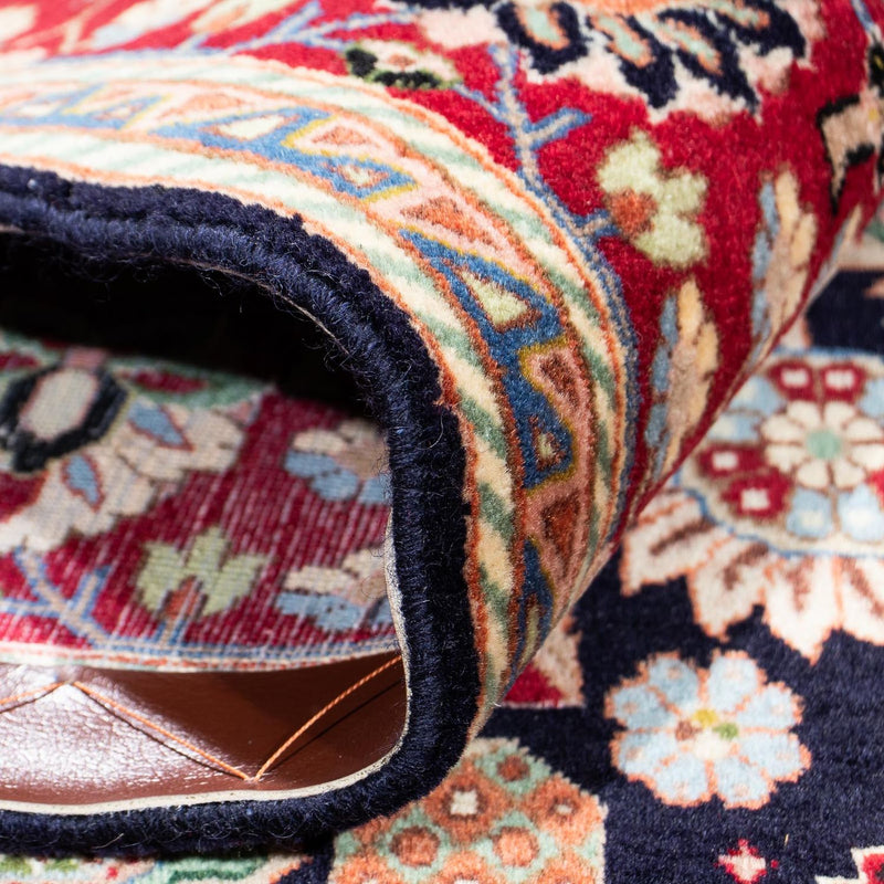 Dywan Gabbeh - Kashkuli perski - 213 x 141 cm - ciemnoniebieski