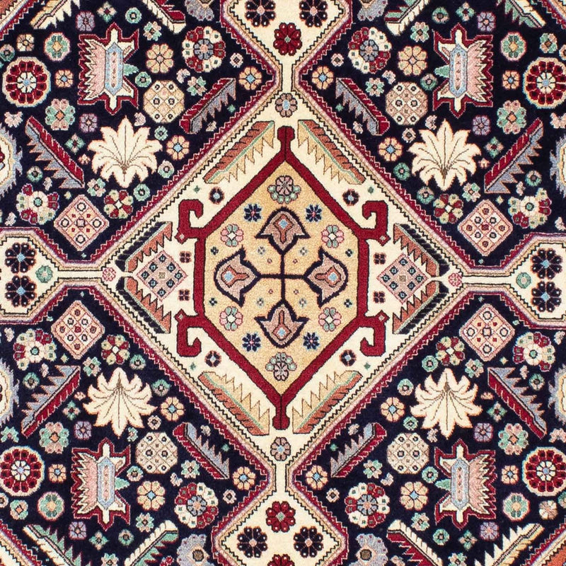 Dywan Gabbeh - Kashkuli perski - 203 x 148 cm - ciemnoniebieski