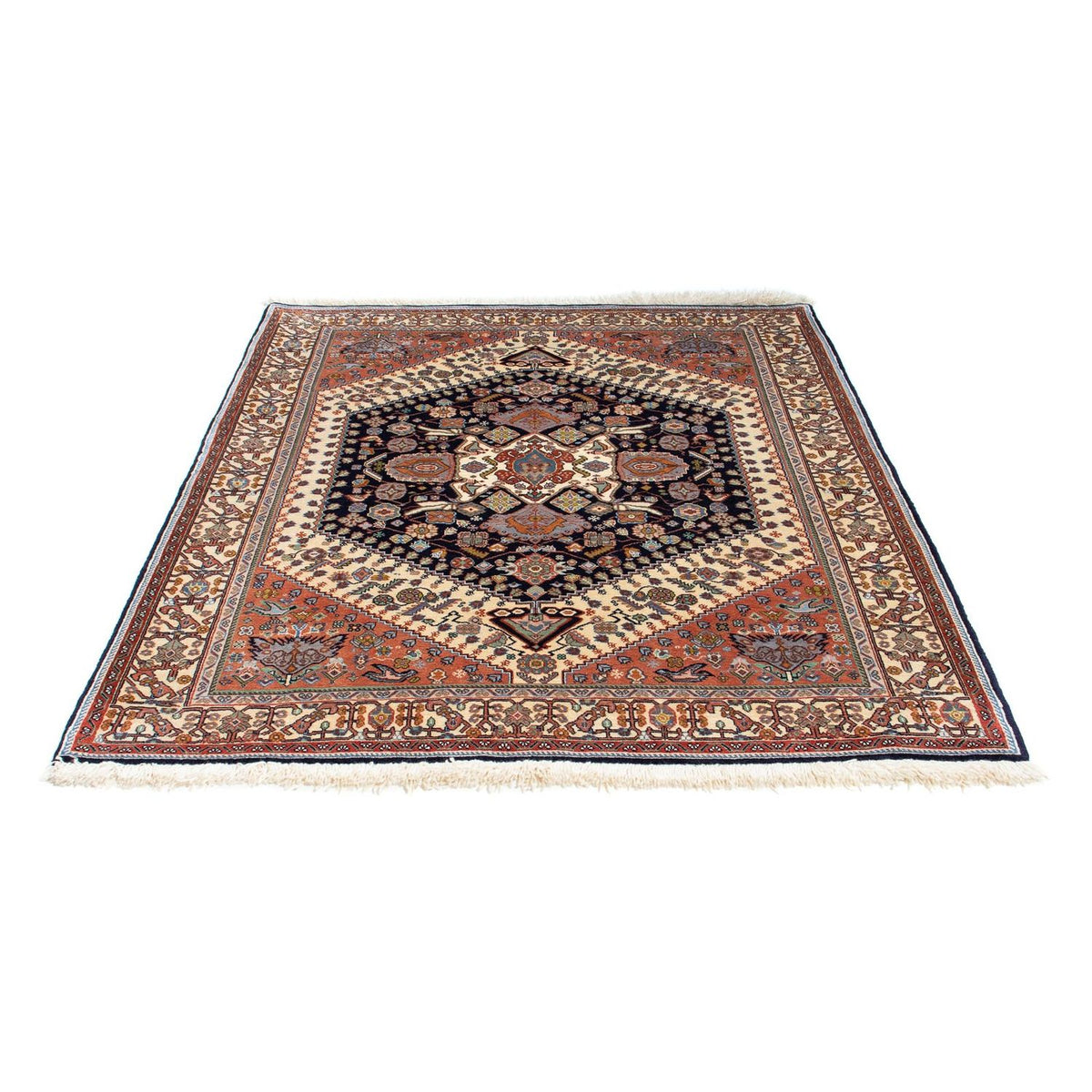 Dywan Gabbeh - Kashkuli perski - 180 x 145 cm - ciemnoniebieski