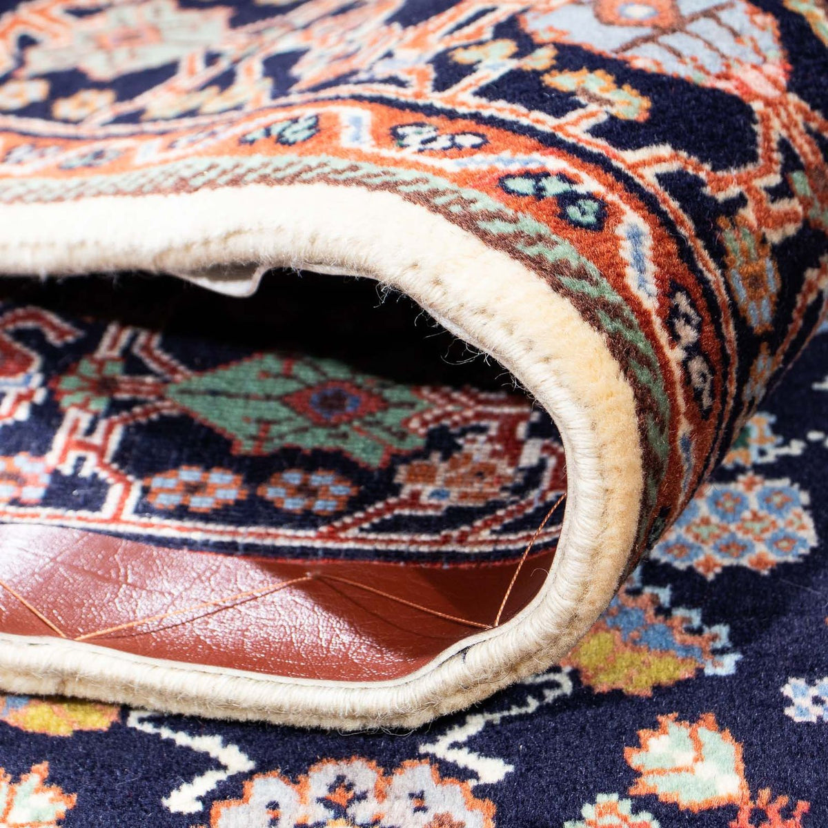 Dywan Gabbeh - Kashkuli perski - 180 x 140 cm - ciemnoniebieski