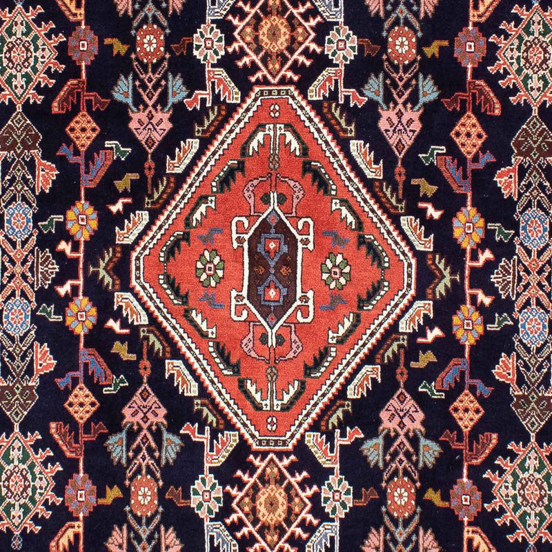 Dywan Gabbeh - Kashkuli perski - 245 x 172 cm - ciemnoniebieski