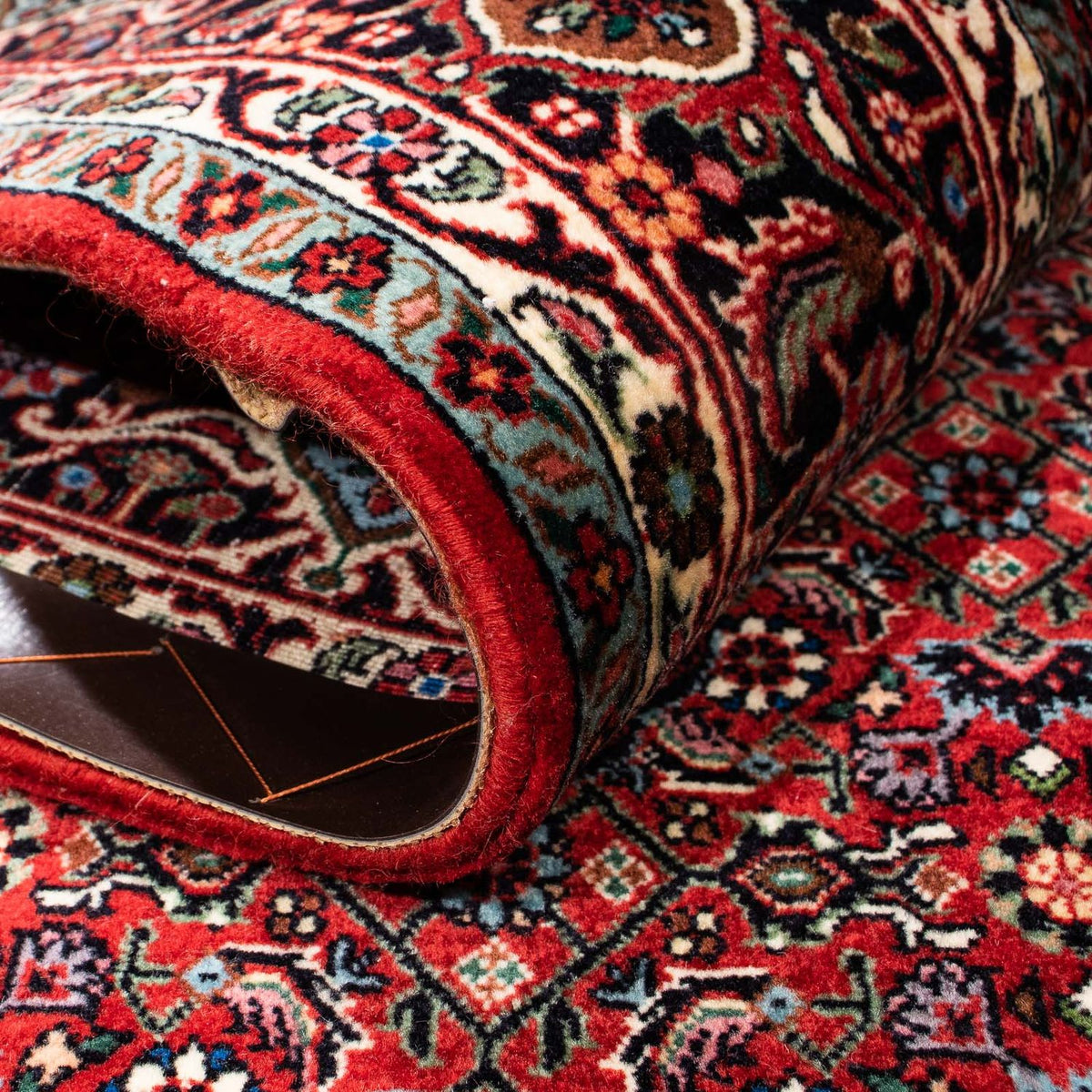 Dywan perski - Bijar - 251 x 176 cm - ciemna czerwień