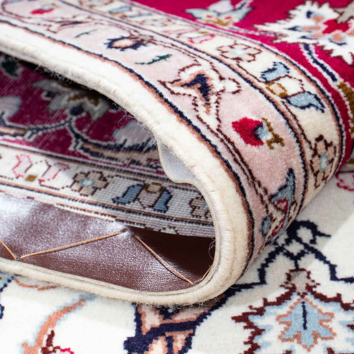 Dywan perski - Tabriz - Królewski - 200 x 149 cm - beżowy