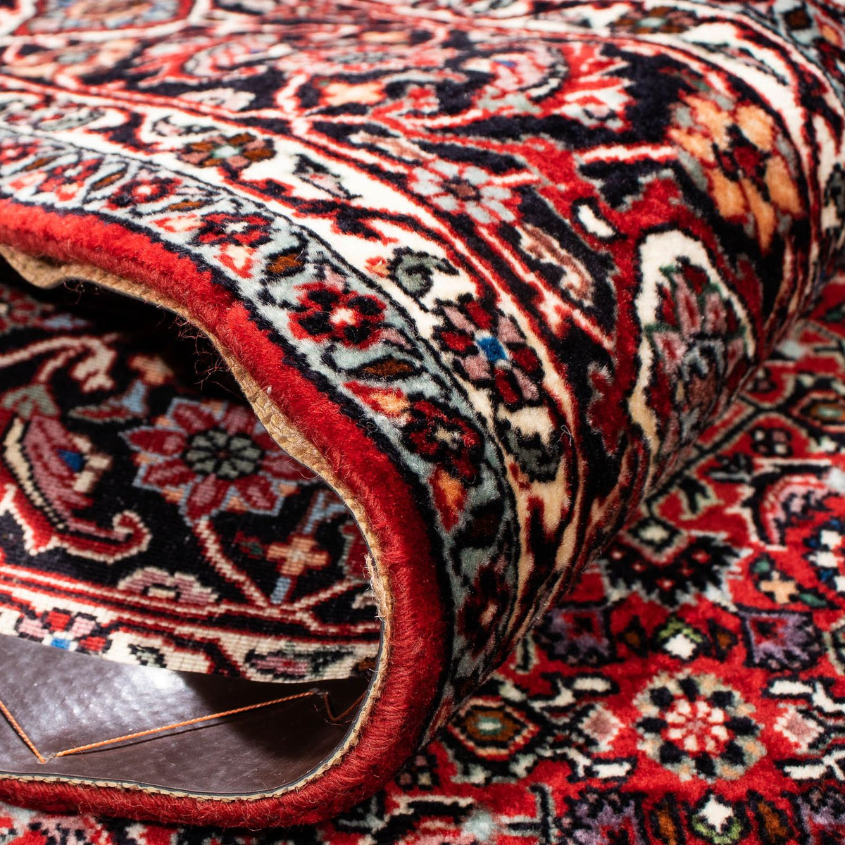 Dywan perski - Bijar - 240 x 172 cm - ciemna czerwień