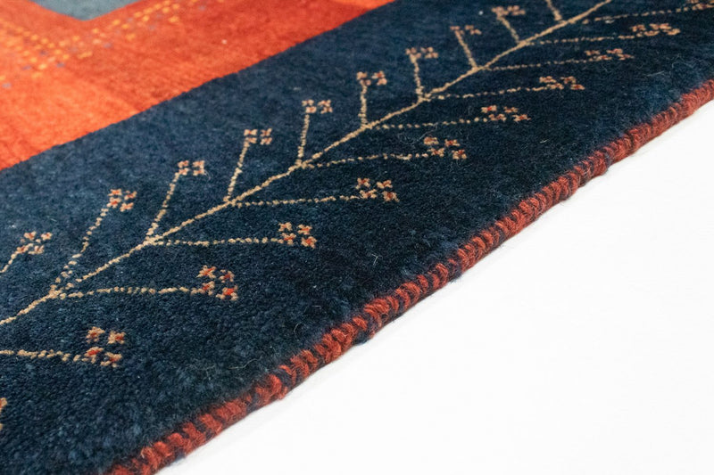 Dywan Gabbeh - Loribaft Perski - 205 x 128 cm - czerwony