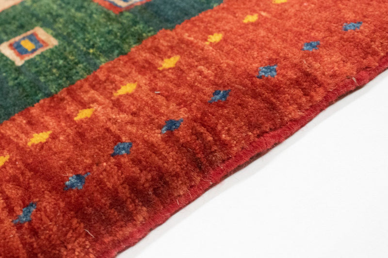 Dywan Gabbeh - Loribaft Perski - 153 x 103 cm - złoto