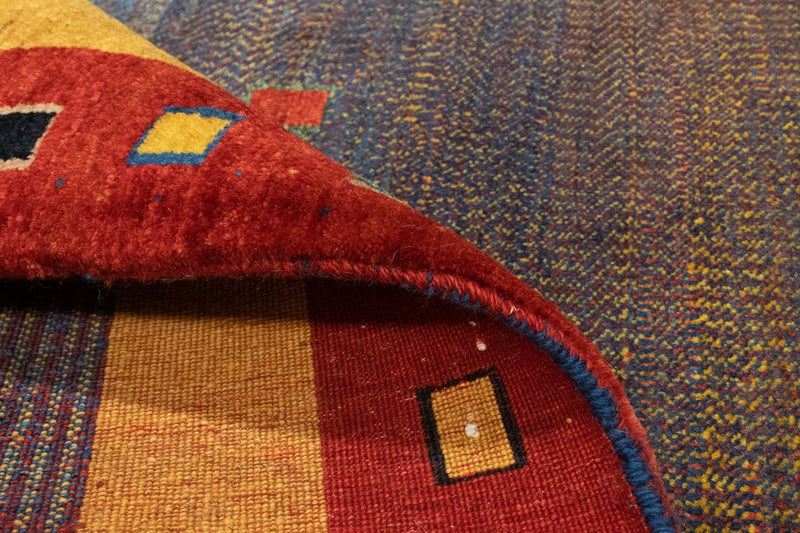 Dywan Gabbeh - Loribaft Perski - 158 x 112 cm - czerwony