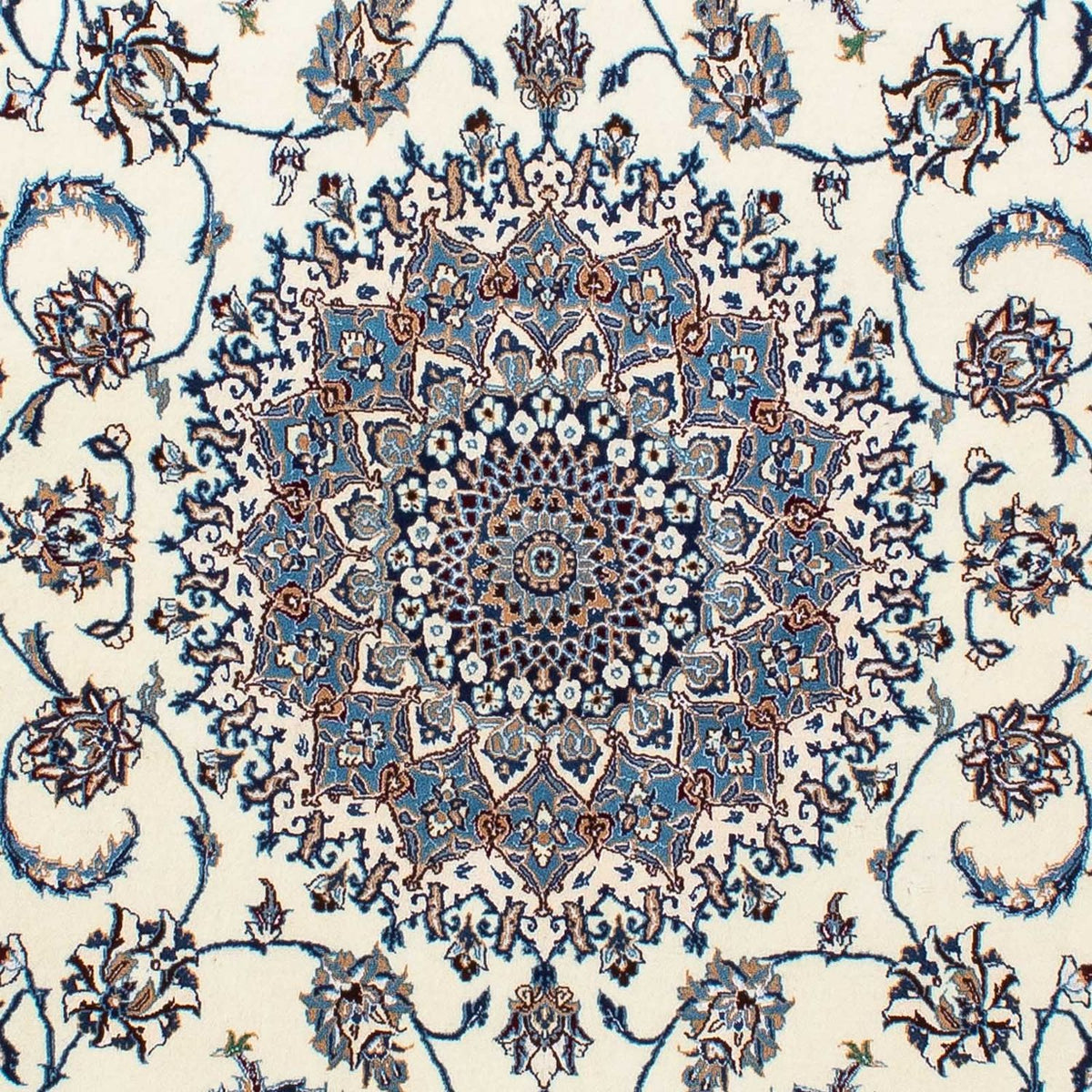 Dywan perski - Nain - Premium - 205 x 128 cm - beżowy