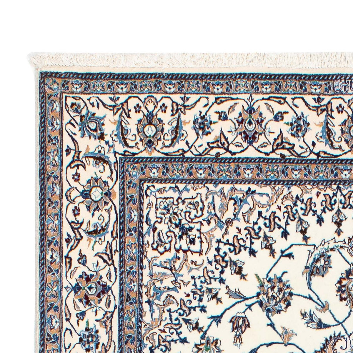 Dywan perski - Nain - Premium - 205 x 128 cm - beżowy