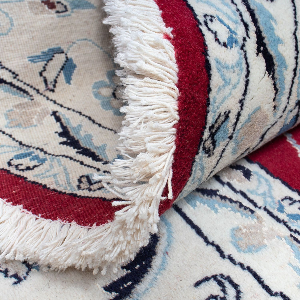 Dywan perski - Nain okrągły  - 250 x 250 cm - ciemna czerwień