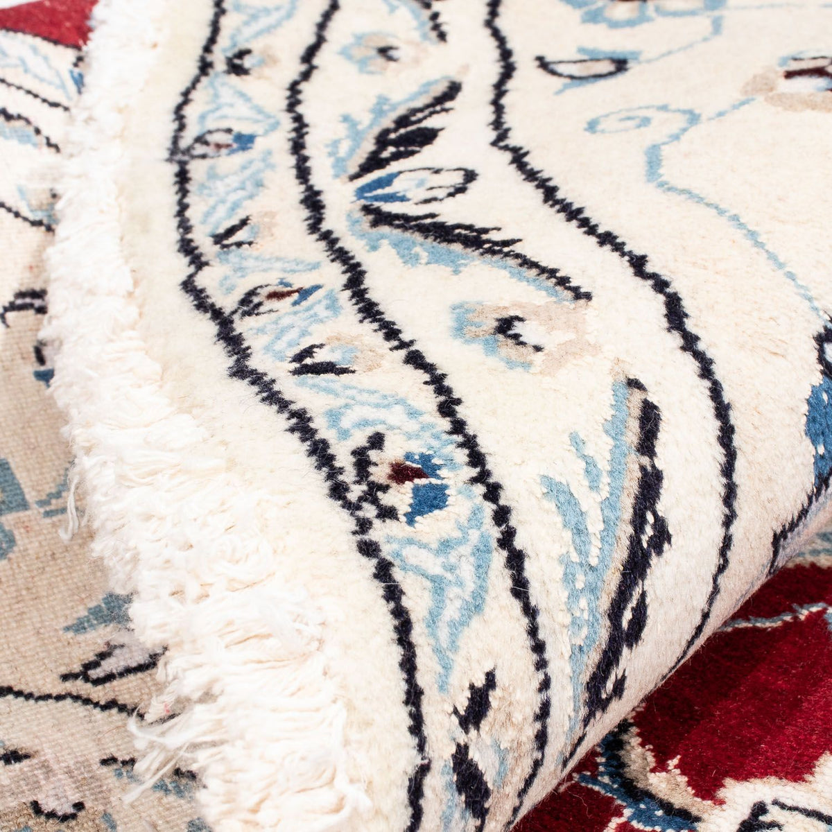 Dywan perski - Nain okrągły  - 245 x 245 cm - ciemna czerwień