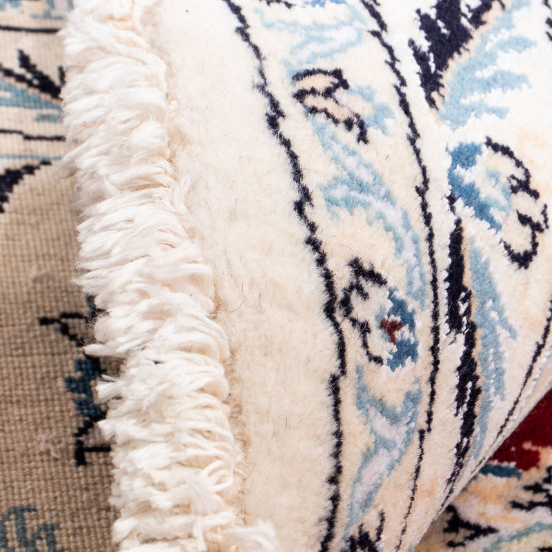 Dywan perski - Nain okrągły  - 253 x 253 cm - ciemna czerwień