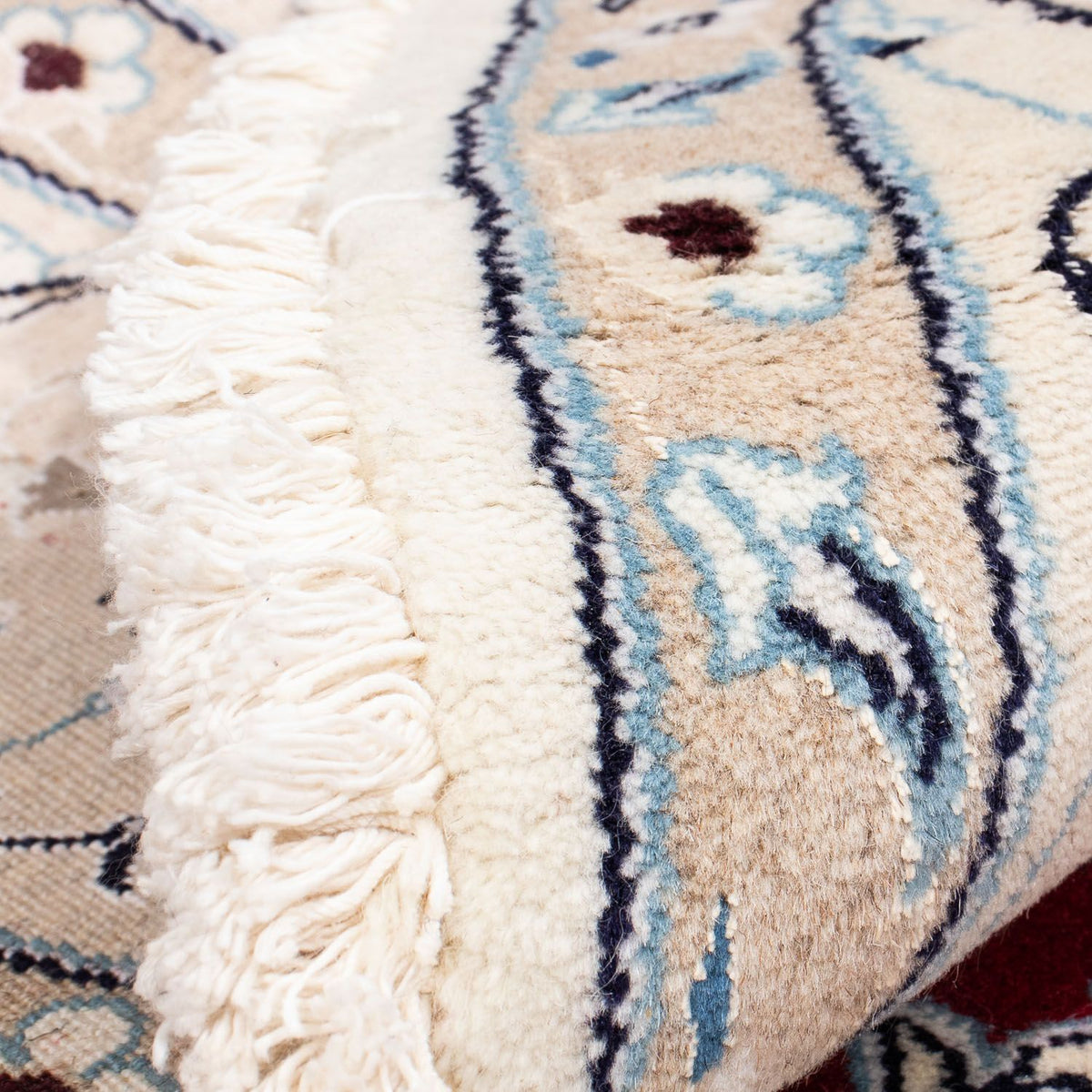 Dywan perski - Nain okrągły  - 250 x 250 cm - czerwony