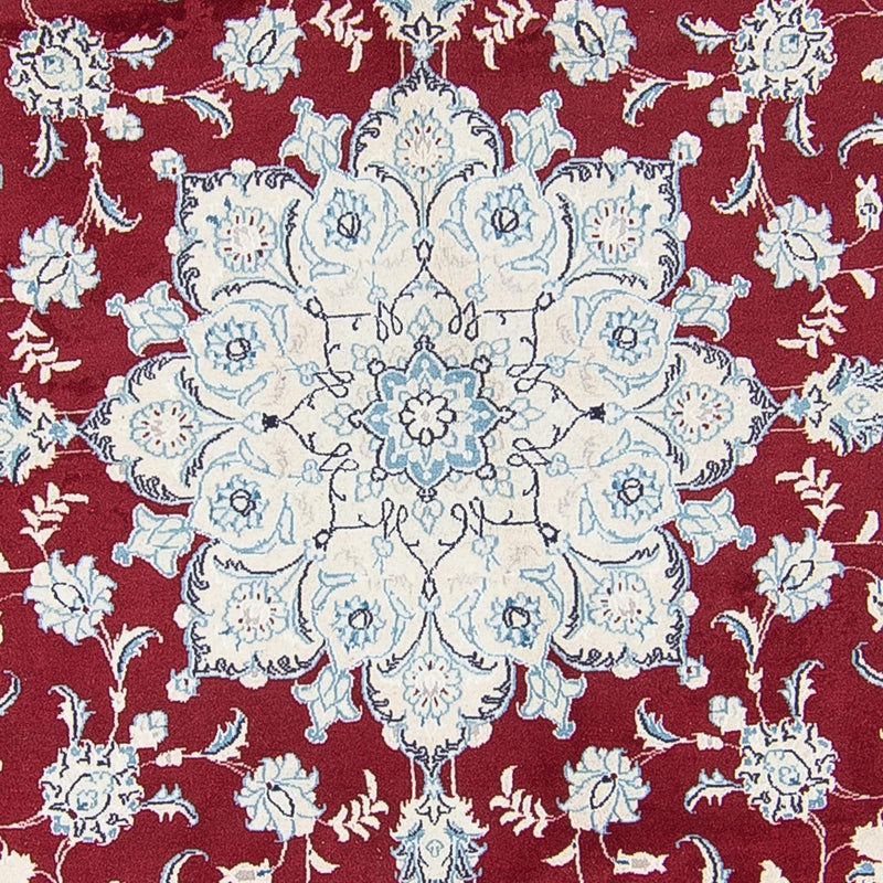 Dywan perski - Nain okrągły  - 290 x 290 cm - ciemna czerwień
