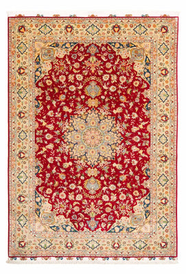 Dywan perski - Tabriz - Królewski - 300 x 205 cm - ciemna czerwień