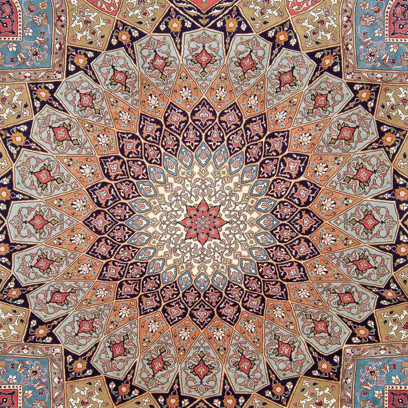 Dywan perski - Tabriz - Królewski - 307 x 257 cm - wielokolorowy