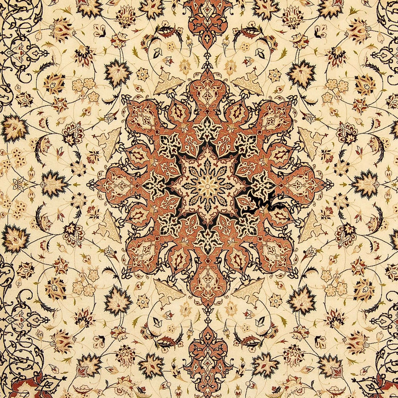 Dywan perski - Tabriz - Królewski - 352 x 254 cm - beżowy