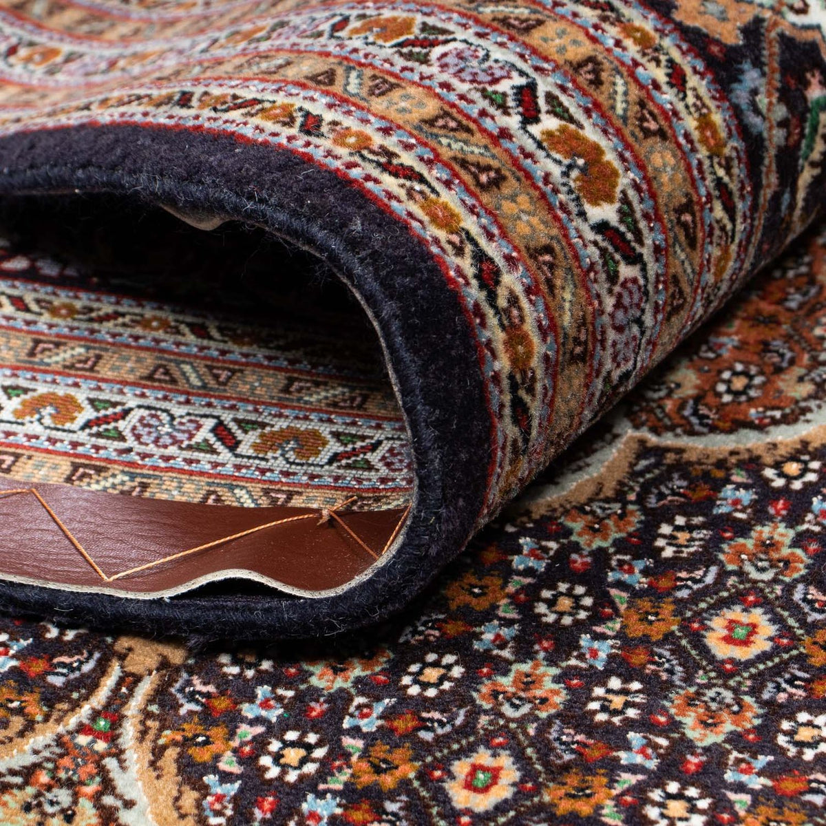 Dywan perski - Tabriz - 360 x 253 cm - ciemnobrązowy