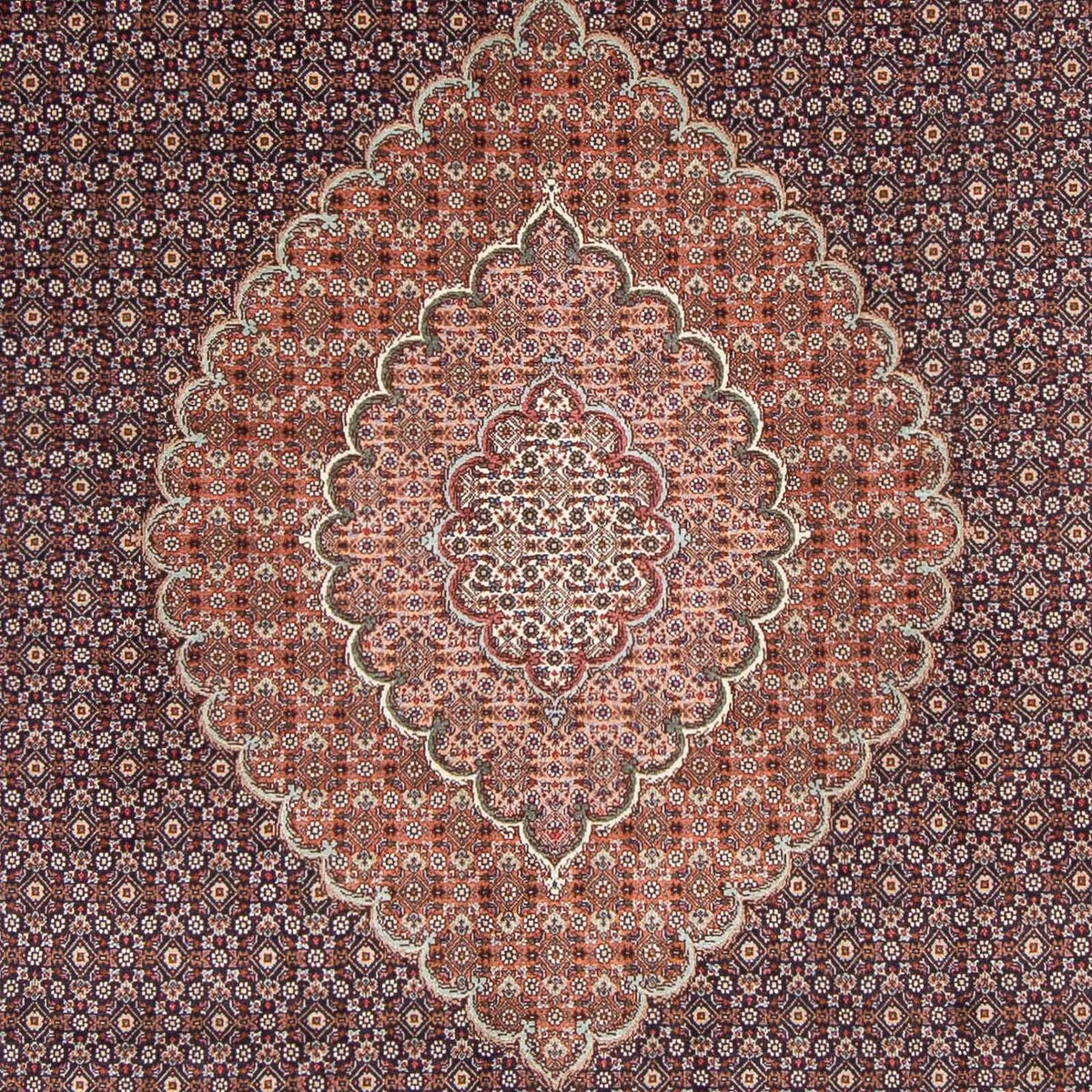 Dywan perski - Tabriz - Królewski - 315 x 204 cm - ciemnoniebieski