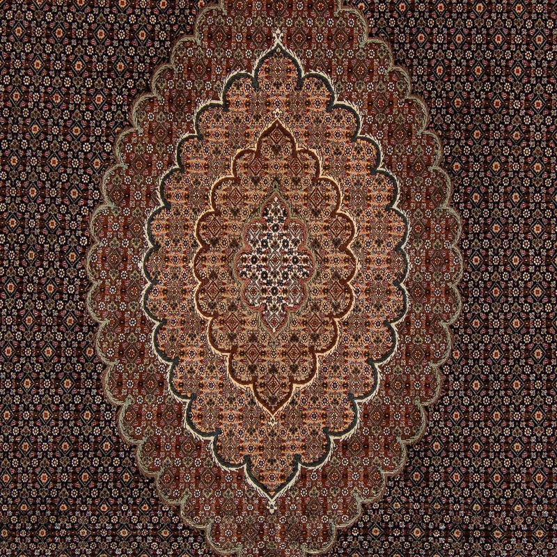Dywan perski - Tabriz - 348 x 252 cm - brązowy