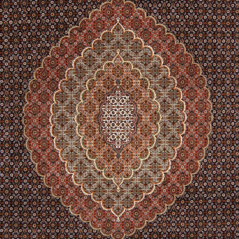 Dywan perski - Tabriz - 345 x 252 cm - brązowy