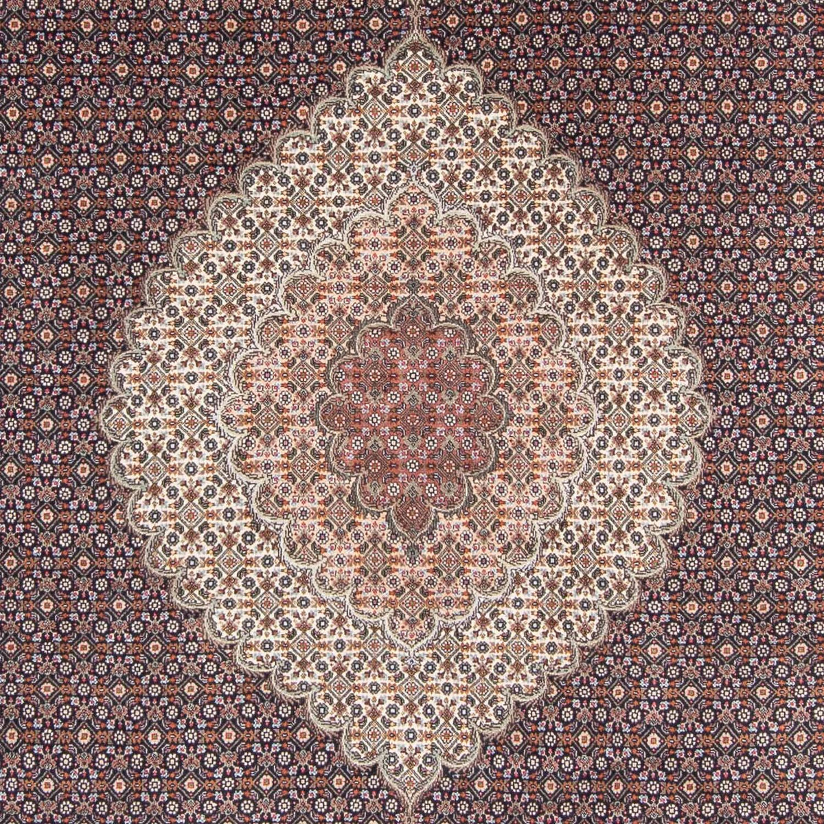 Dywan perski - Tabriz - 300 x 202 cm - ciemnoniebieski