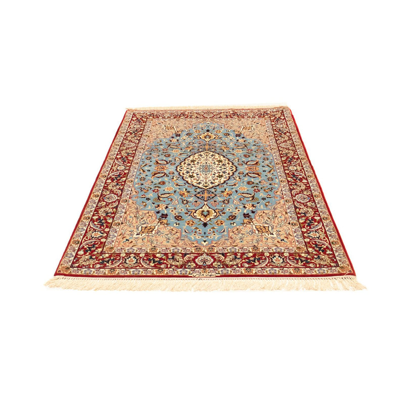 Dywan perski - Isfahan - Premium - 172 x 112 cm - jasnoniebieski
